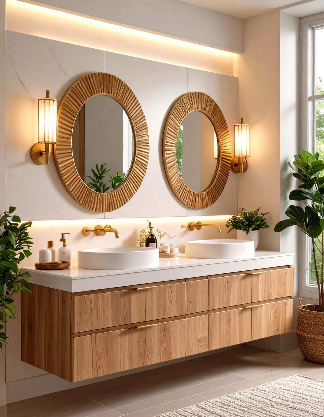 Create Spa Like Ambiance with Layered Apartment Bathroom Lighting - 20 Apartment Bathroom Ideas