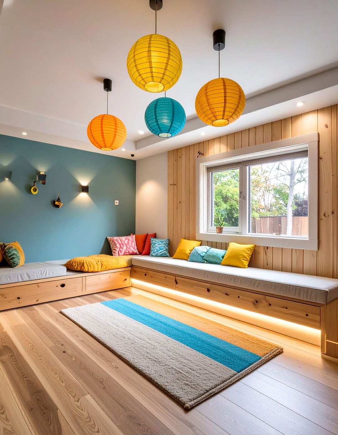 Creative Basement Playroom Lighting Design - 20 Basement Playroom Ideas