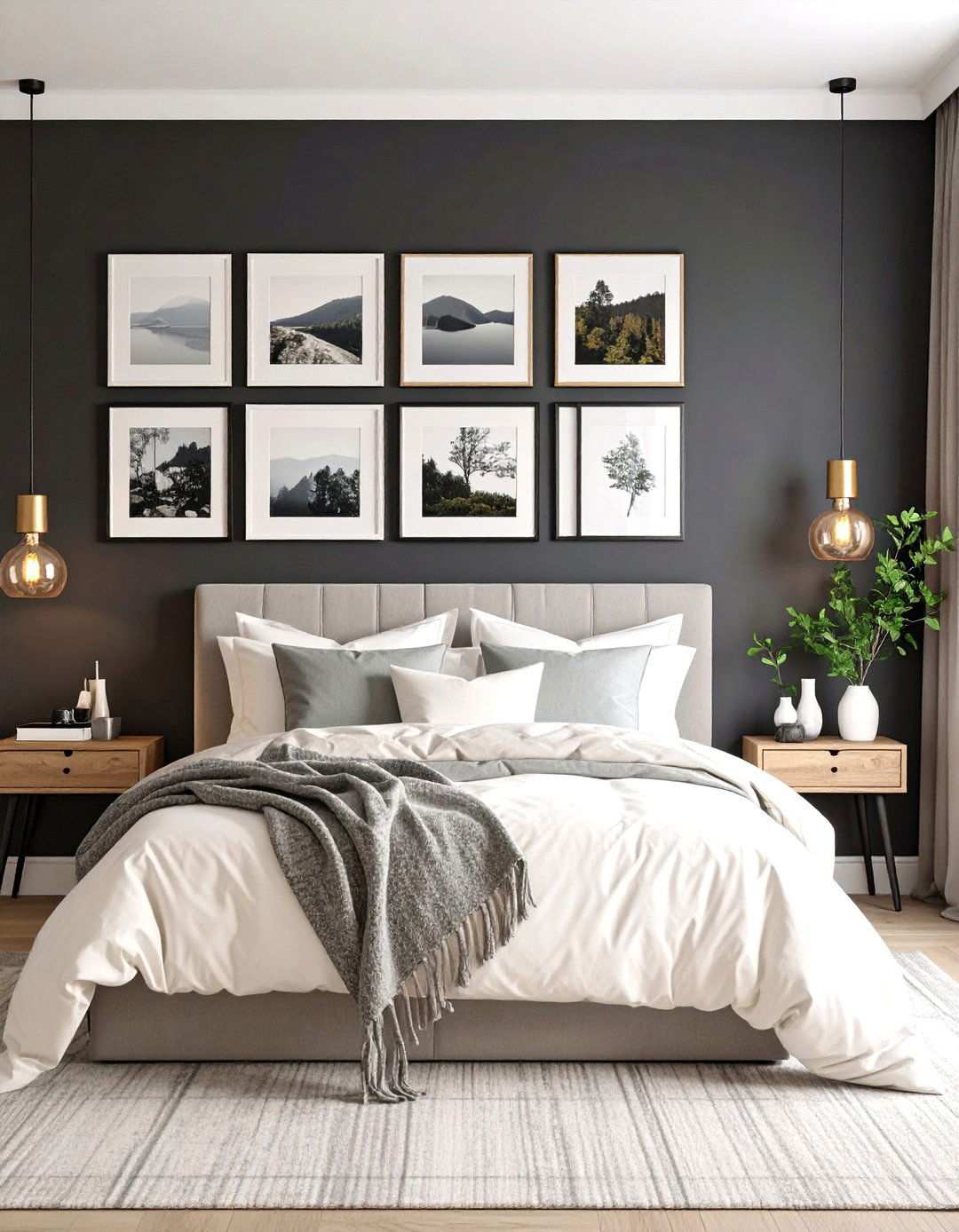 Curated Gallery Showcase - 20 Black Accent Wall Bedroom Ideas