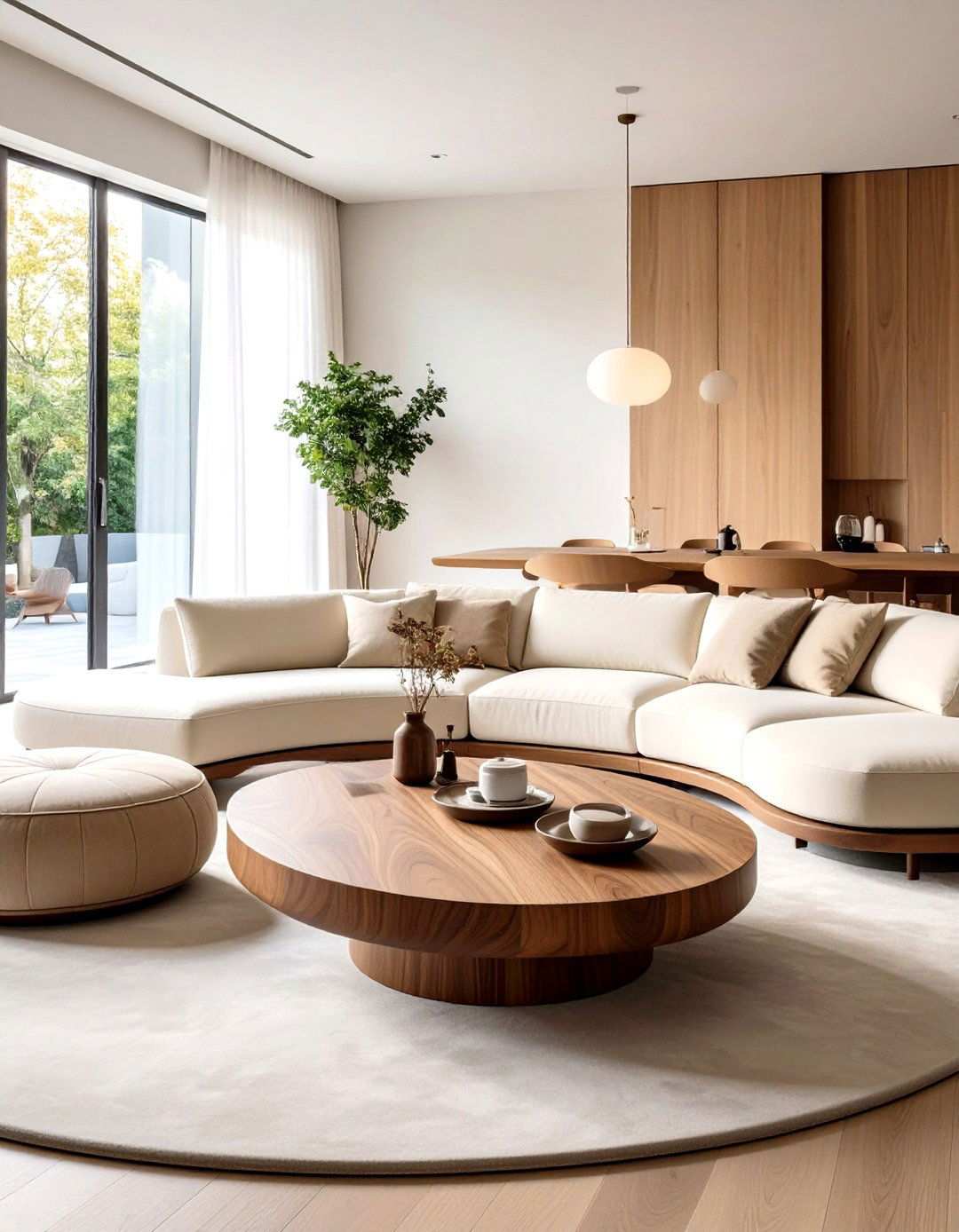 Curved and Organic Living Room Furniture Shapes - 20 70s Living Room Ideas