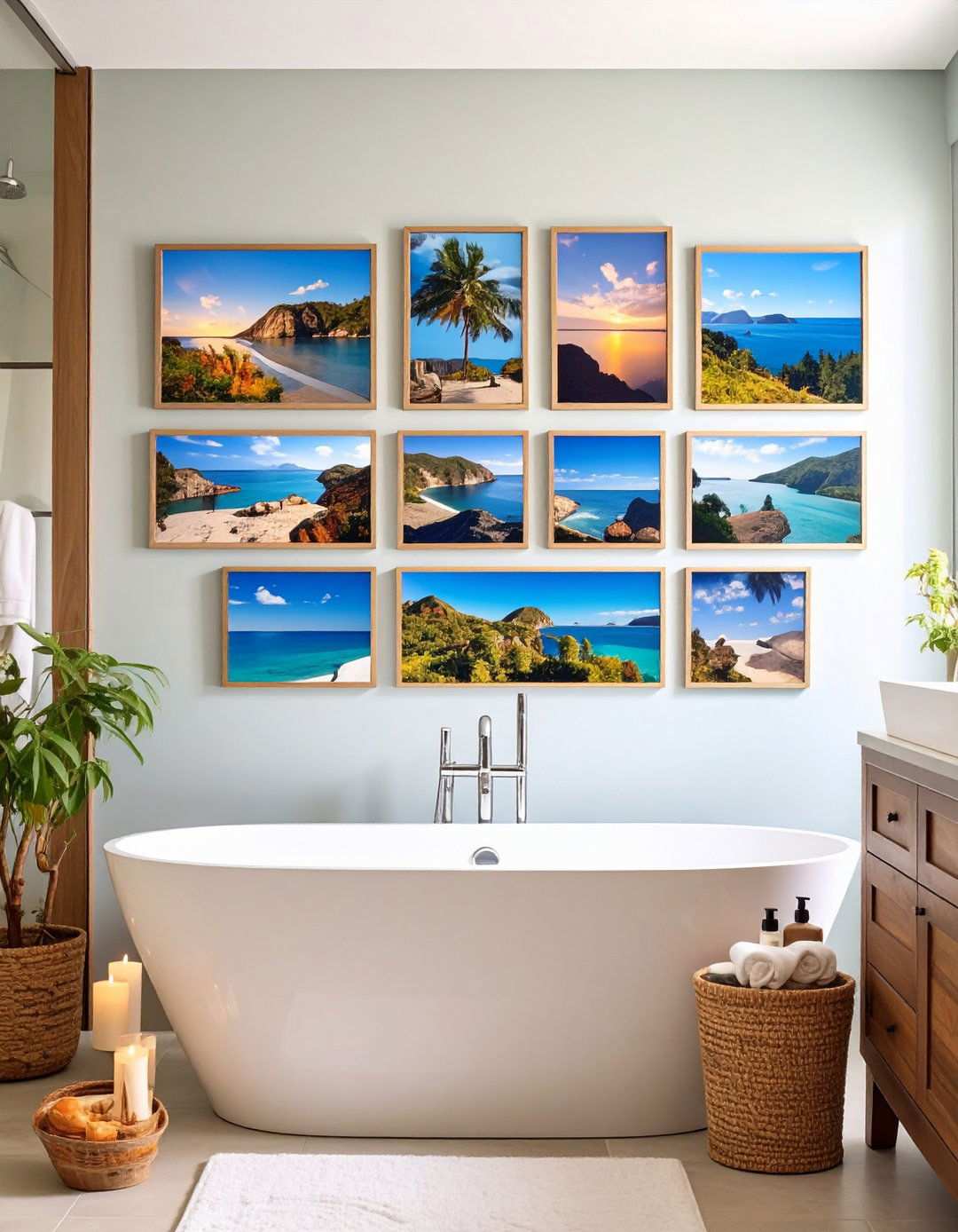 Custom Photography and Personal Memory Displays - 20 Bathroom Art Ideas