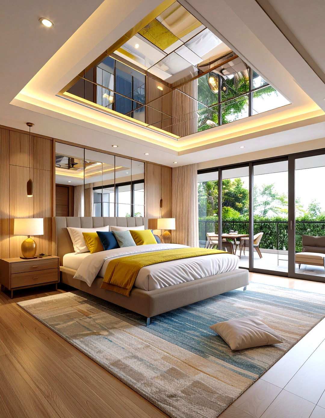 Custom Printed Photo Panel Accent Ceiling - 20 Accent Ceiling Ideas