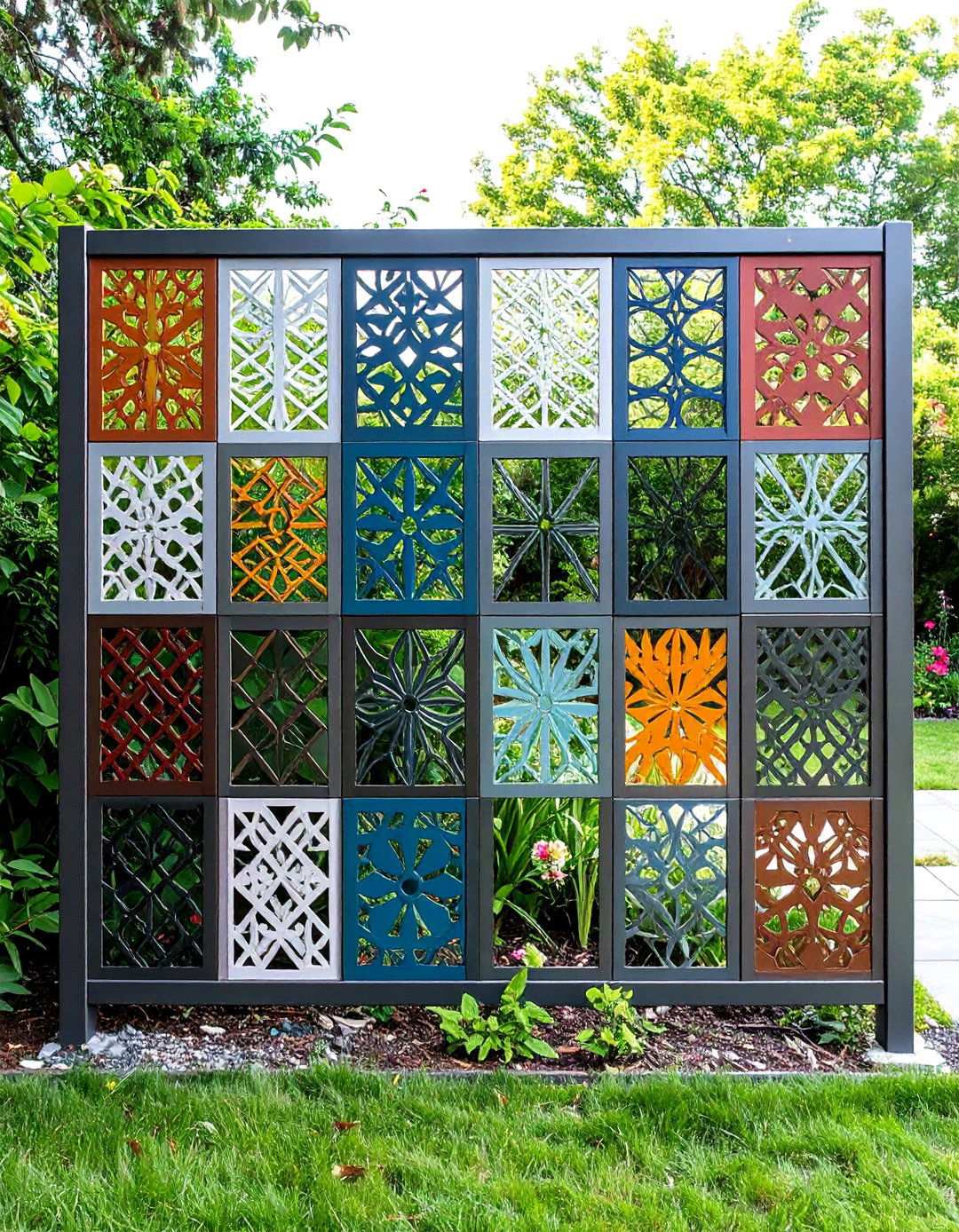 Decorative Privacy Screens for Artistic Backyard Statements - 20 Backyard Privacy Ideas
