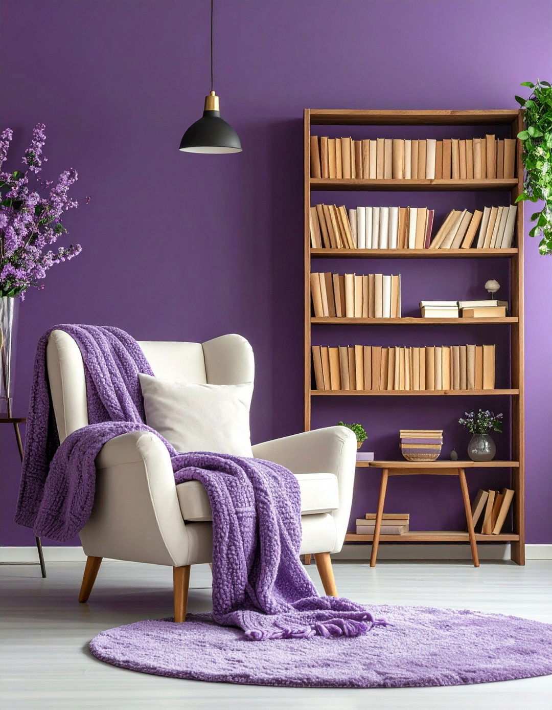 Deep Plum Accent Wall - 20 Accent Wall Colors