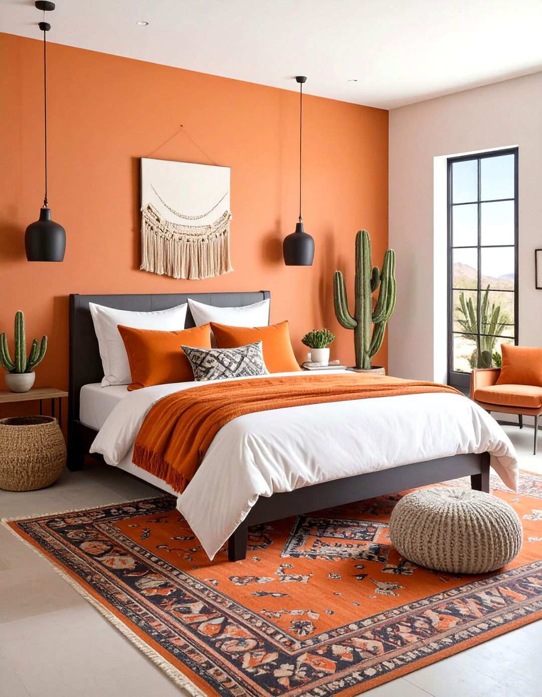 Desert Luxe Marries Terracotta Browns with Black in the Bedroom - 20 Black and Brown Bedroom Ideas