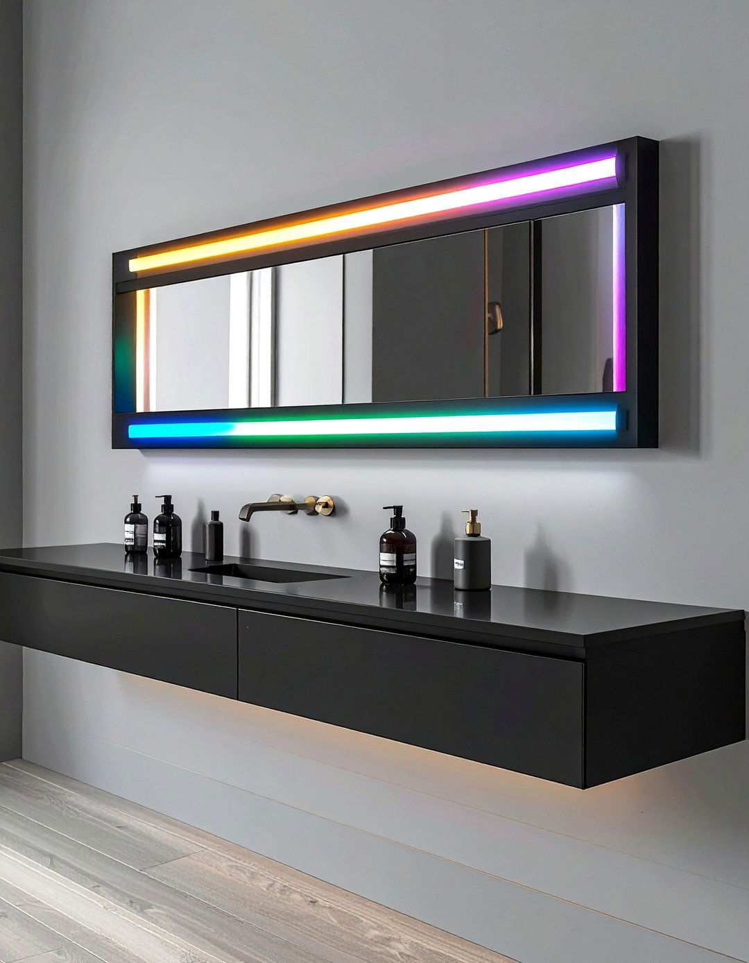Dimmable Colour Tunable Vanity Bars for Flexible Bathroom Lighting - 20 Bathroom Lighting Ideas Over Mirror
