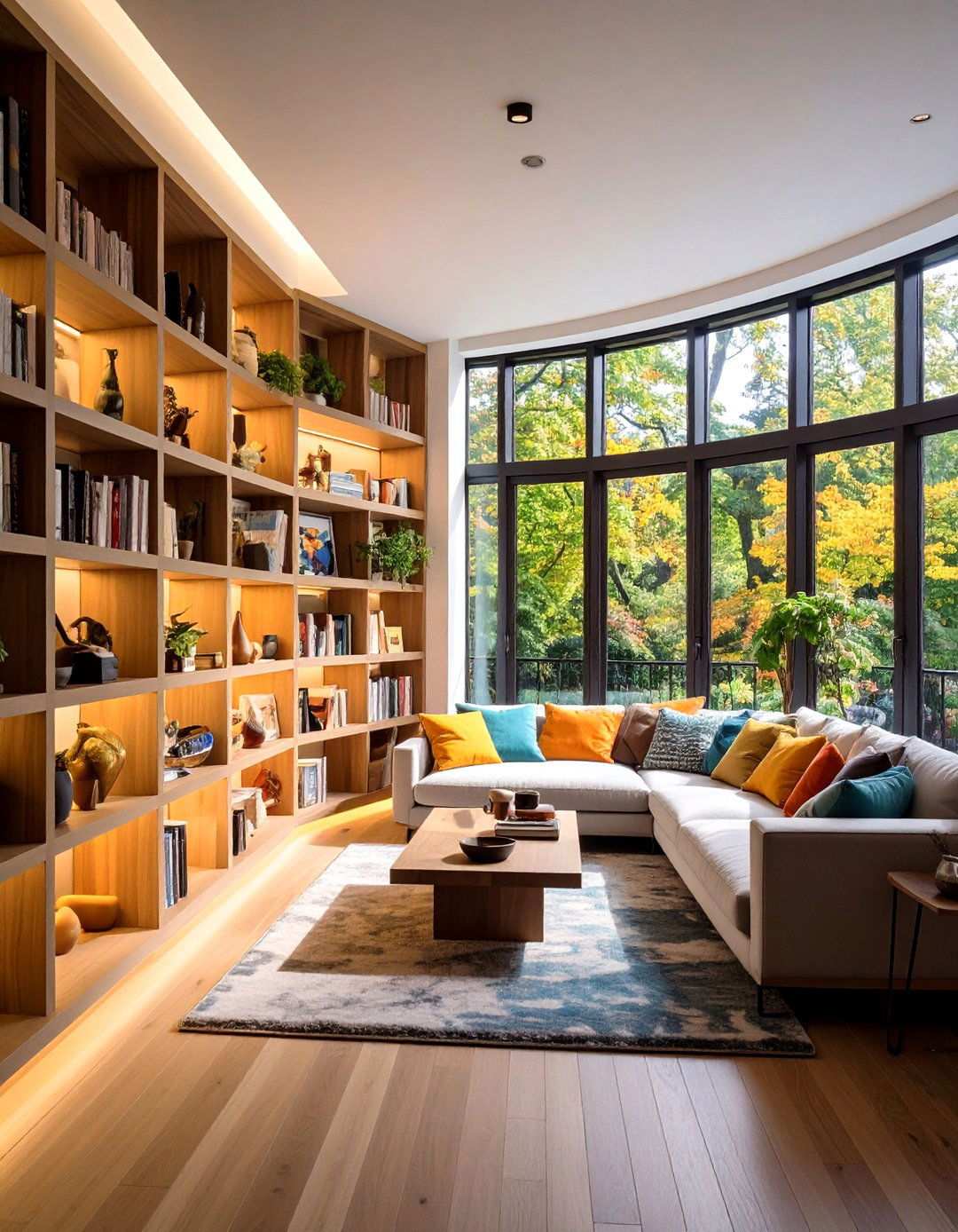 Display Ready Bay Window Shelves - 20 Bay Window Ideas