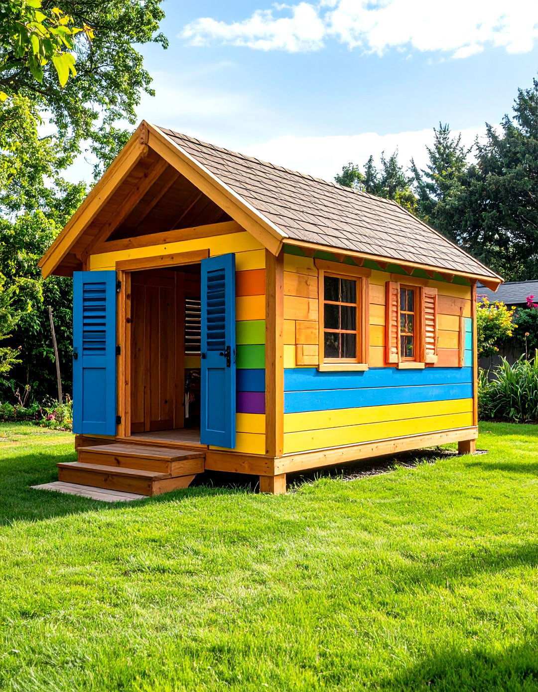 DIY Backyard Playhouse for Imaginative Play - 20 Backyard Ideas for Kids
