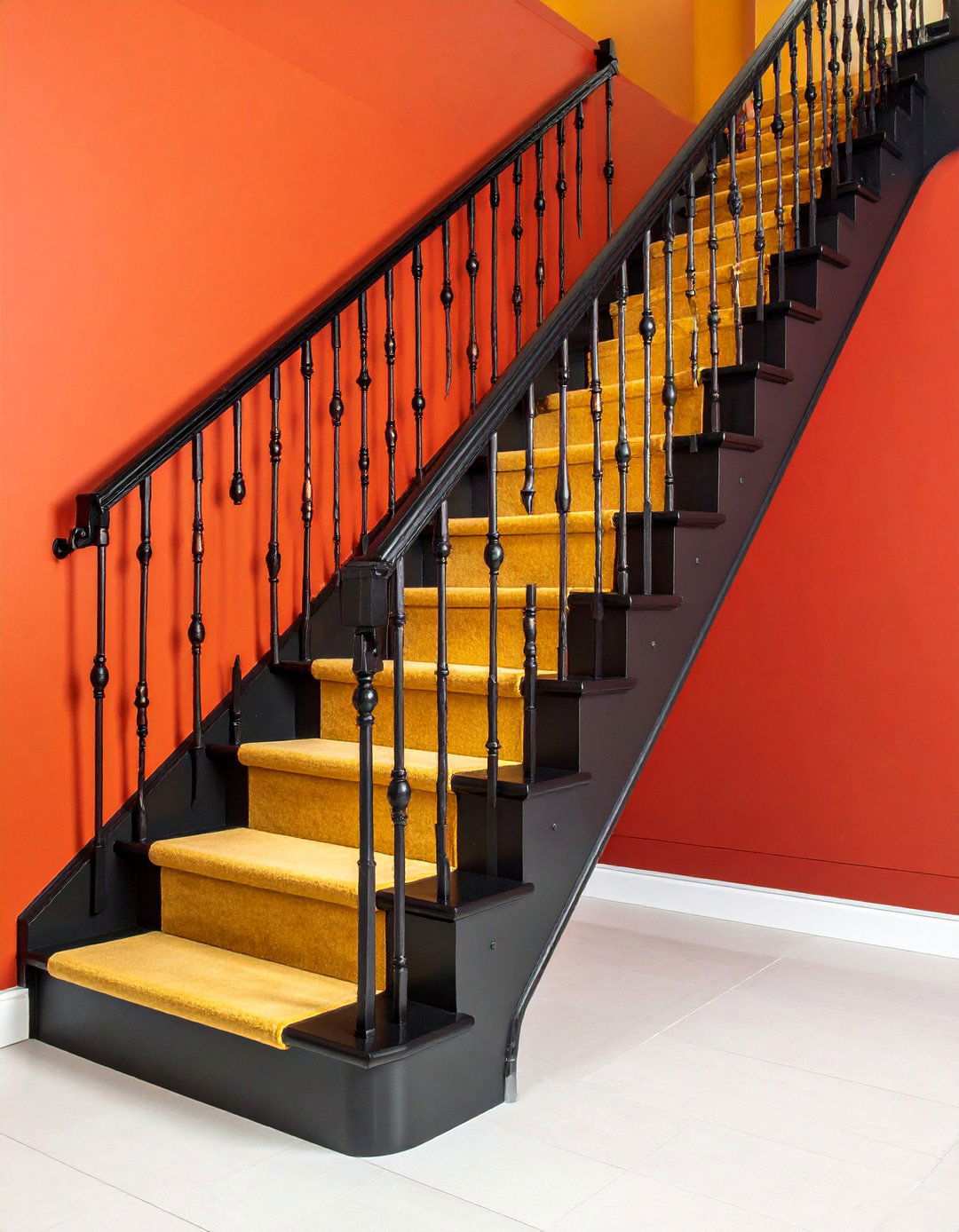 DIY Iron Baluster Basement Stairs - 20 Basement Stair Ideas