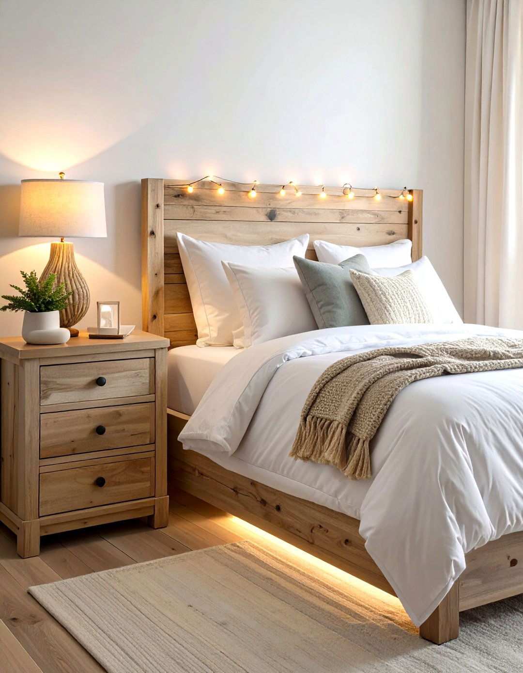 Driftwood Furniture Adds Organic Sculpture to a Beach Bedroom - 20 Beach Themed Bedroom Ideas