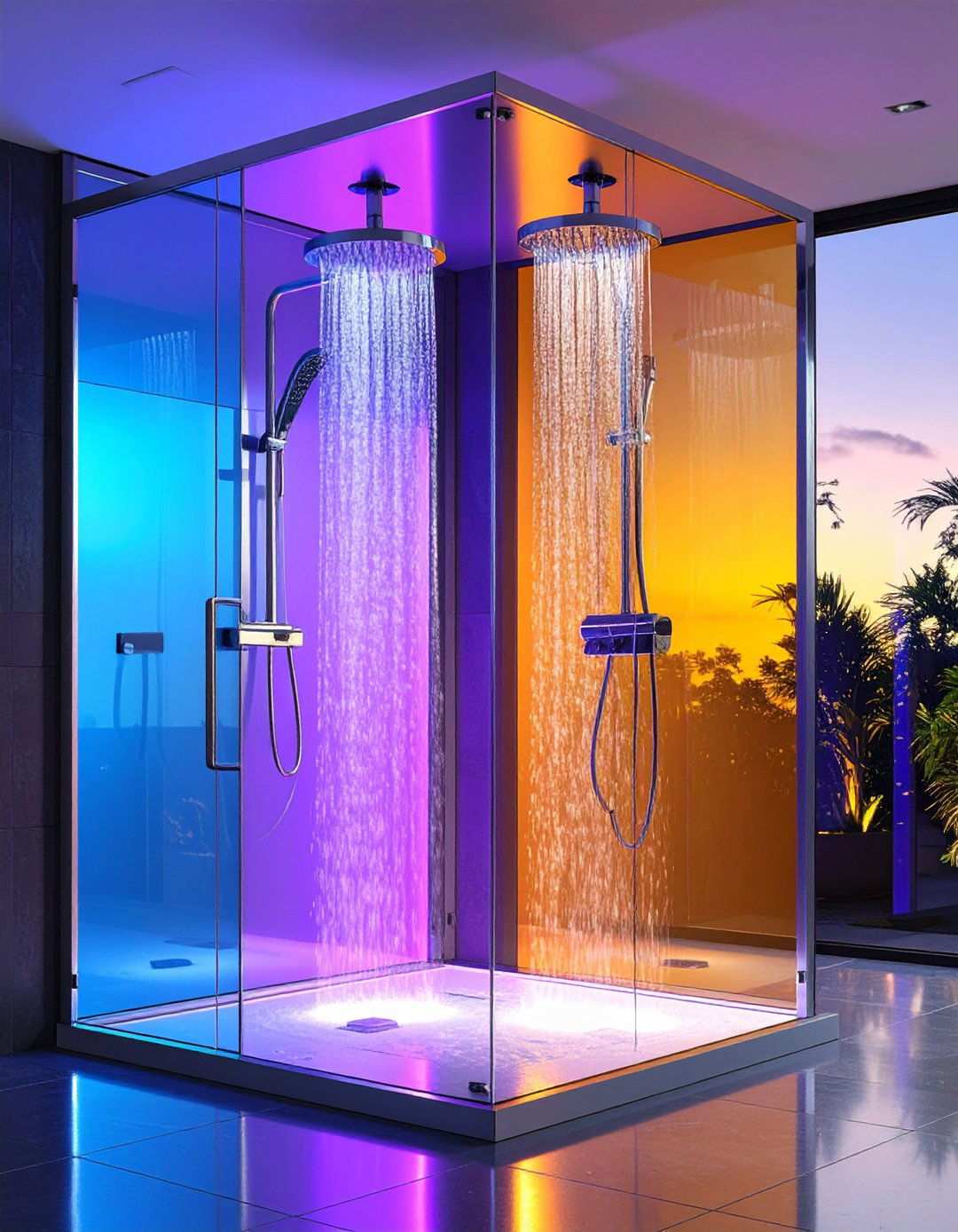 Dual Head Couples Shower - 20 Bathroom Shower Ideas