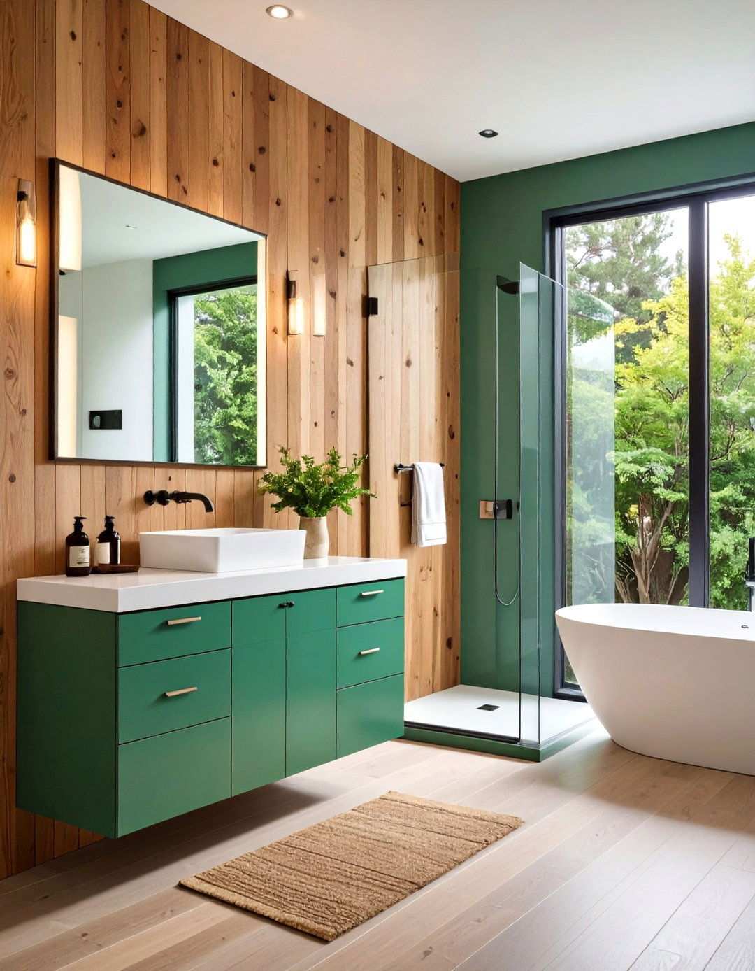 Eco Friendly Reclaimed Wood Beadboard - 20 Beadboard Bathroom Ideas
