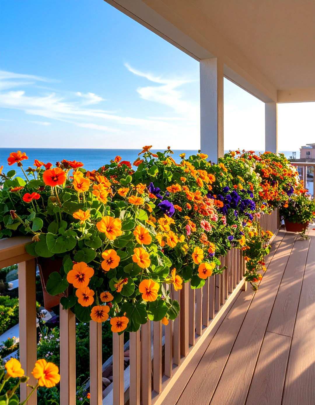 Edible Flower Balcony Garden - 20 Balcony Garden Ideas