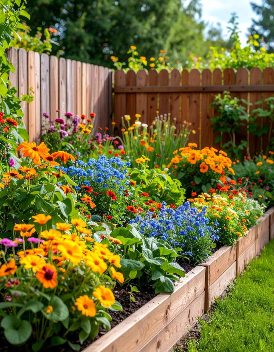 Edible Flower Integration - 20 Vegetable Garden Ideas