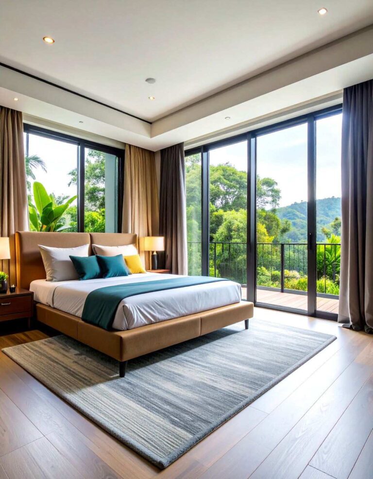 Embrace Floor to Ceiling Bedroom Windows - 20 Bedroom Window Ideas