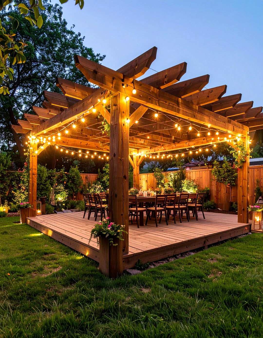 Enchanting String Light Canopies for Backyard Weddings - 20 Backyard Wedding Ideas