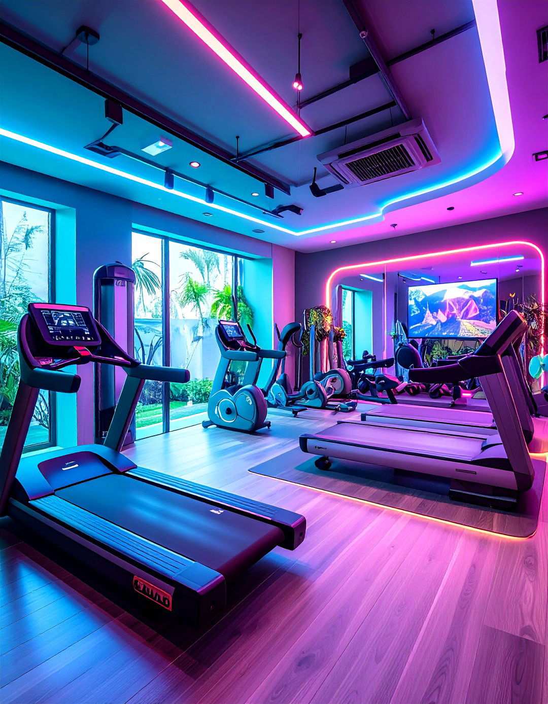 Energy Harvesting Exercise Rooms with Kinetic Power Generation - 20 2100s Room Ideas