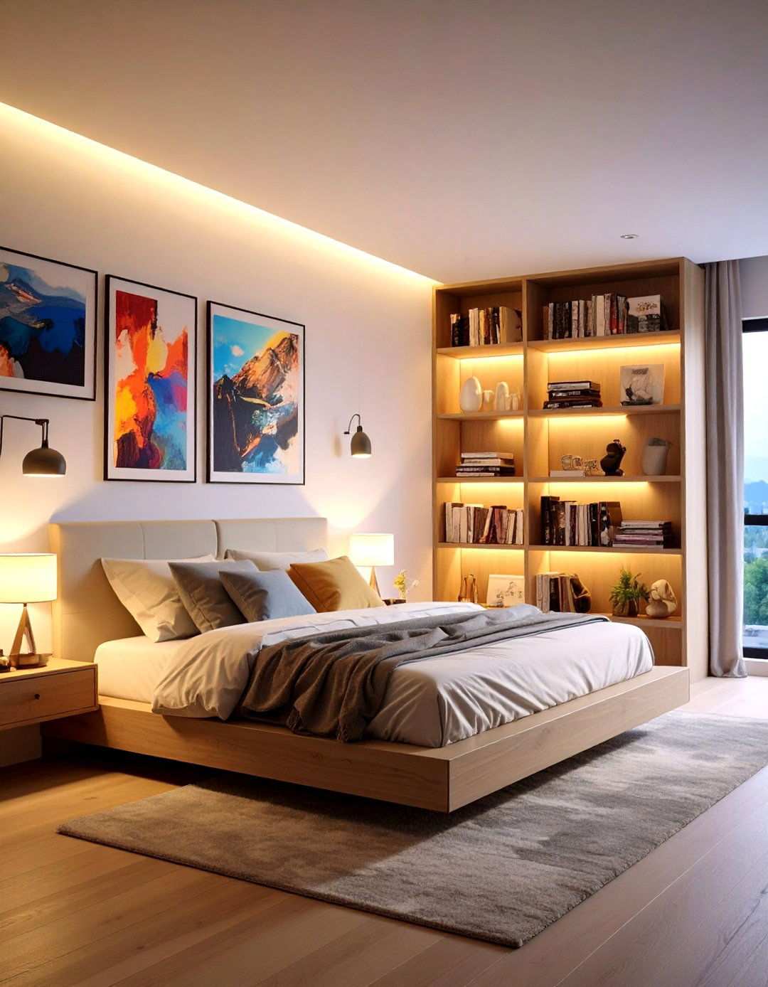 Energy Saving LED Wall Sconce - 20 Bedroom Wall Sconce Ideas