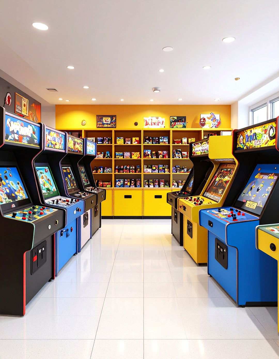 Family Friendly Multi Gen Arcade Room Flow - 20 Arcade Room Ideas