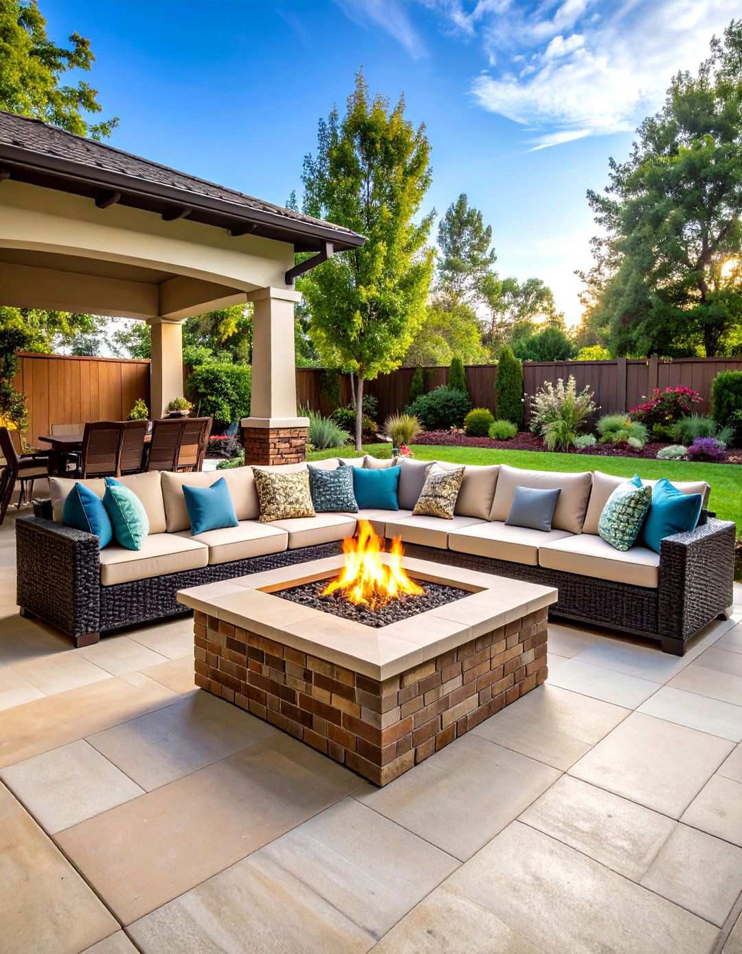 Fire Pit with Built In Bench Seating - 20 Backyard Fire Pit Ideas Landscaping