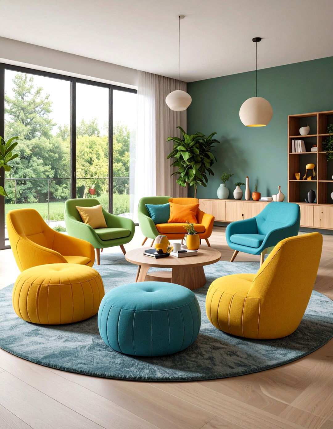 Flexible Seating Living Room Arrangements - 20 Aesthetic Living Room Ideas