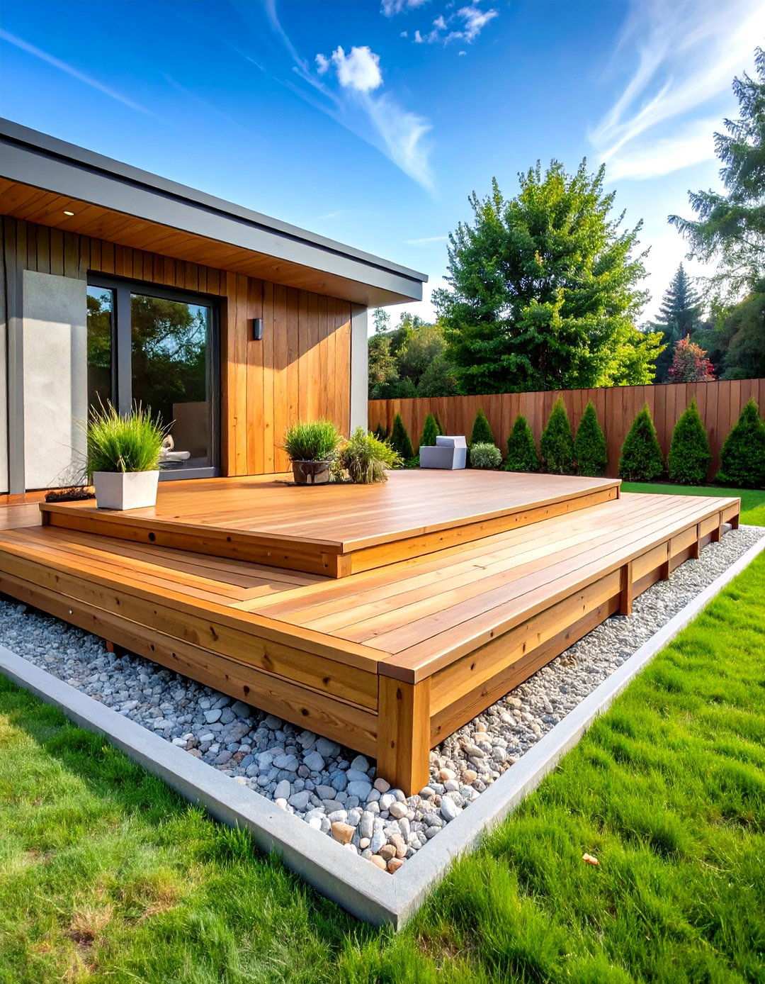 Floating Deck with Deck Blocks - 20 Backyard Deck Ideas on a Budget