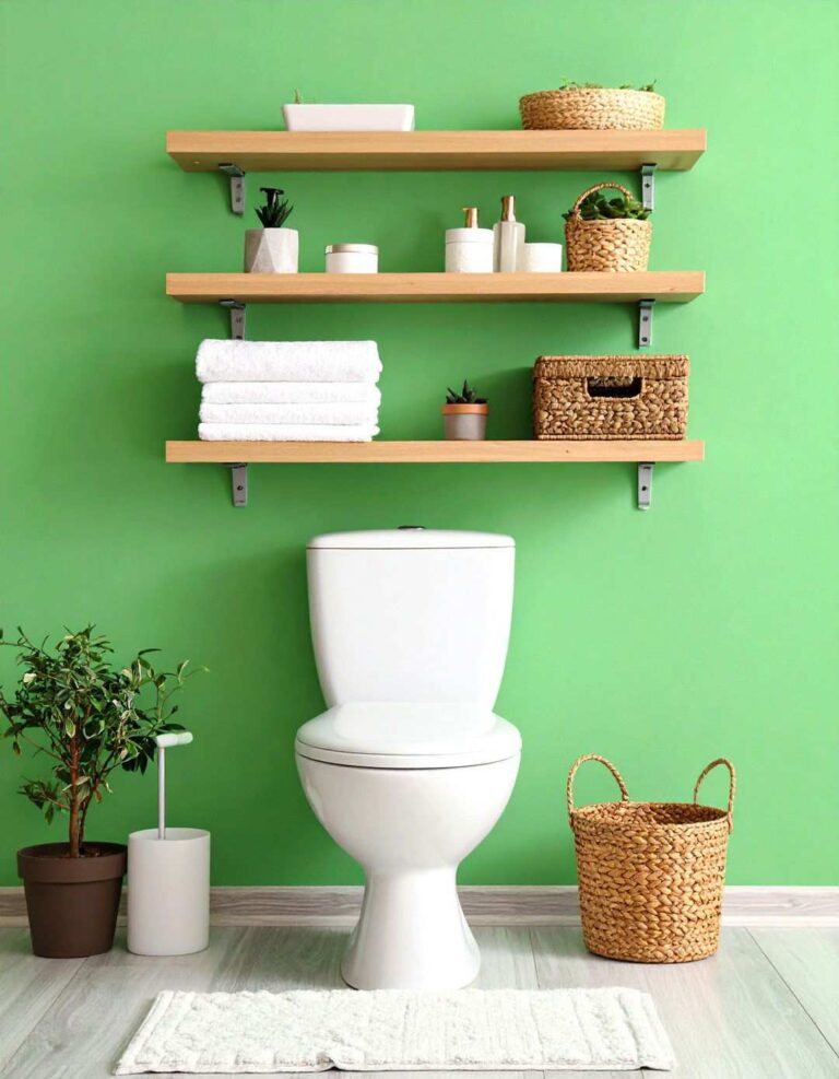 Floating Shelves Bathroom Decor for Airy Storage - 20 Bathroom Decor Ideas