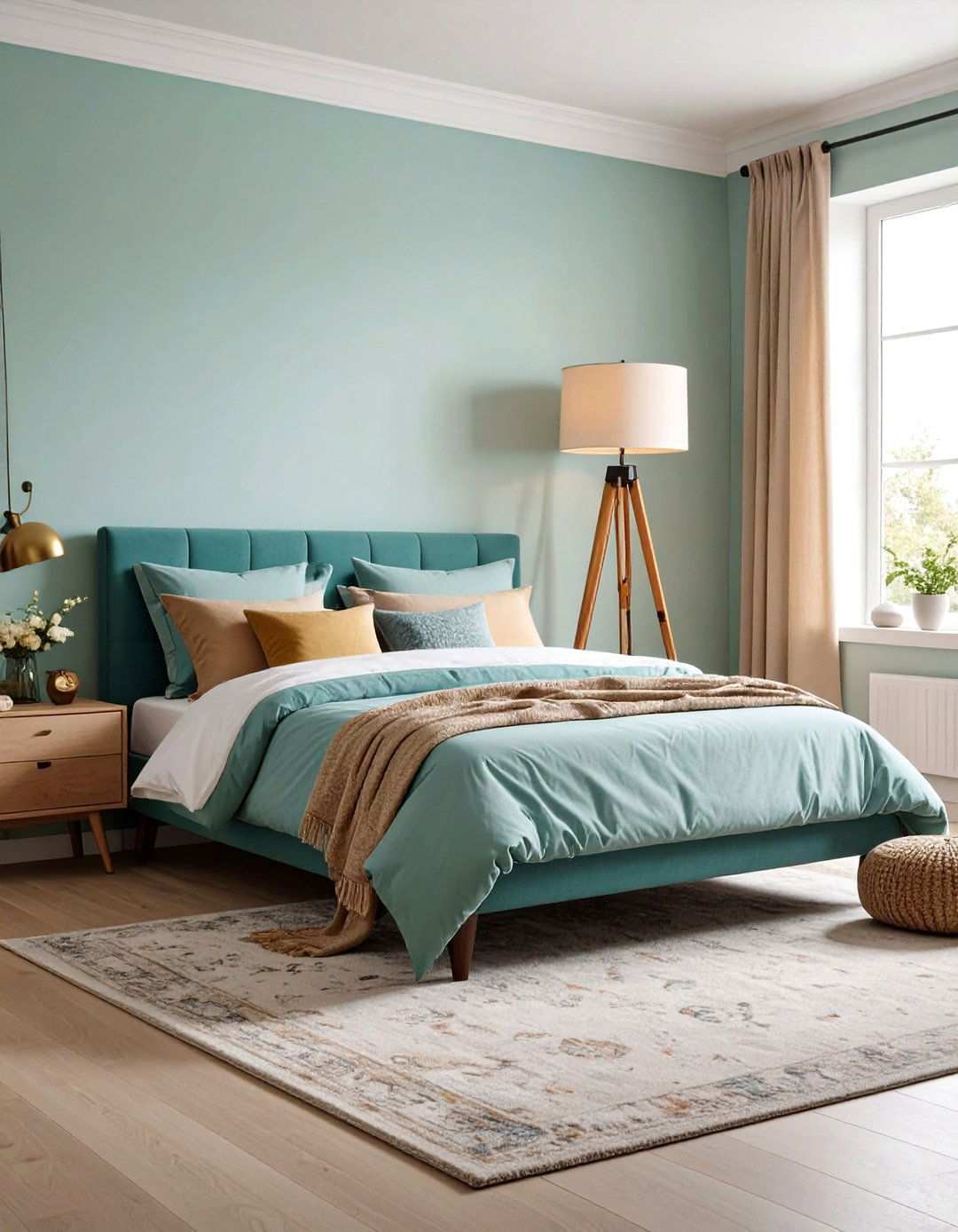 Floor Lamp Bedroom Lighting Adds Portable Interest - 20 Bedroom Lighting Ideas