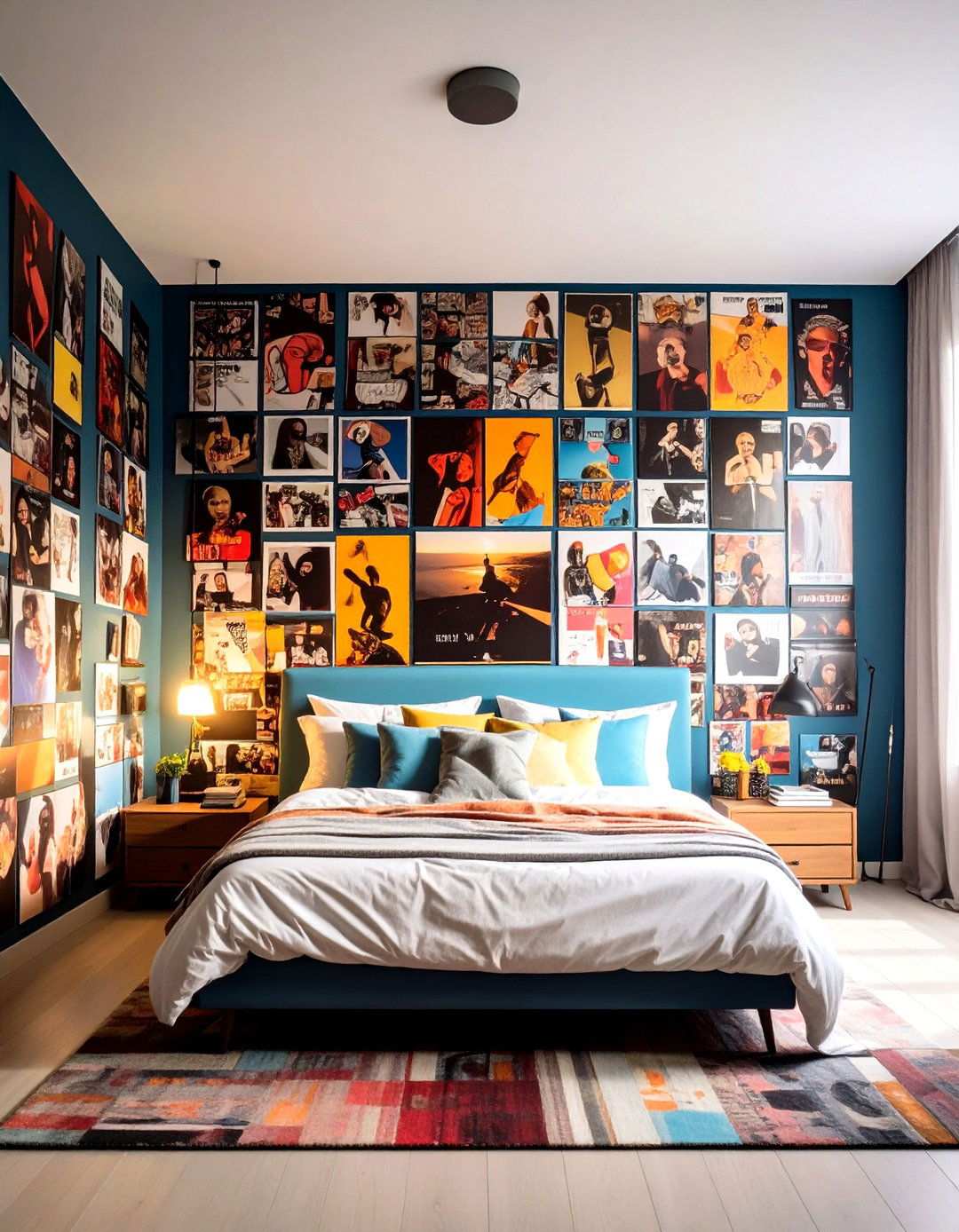 Floor to Ceiling Pop Culture Poster Collage - 20 90s Bedroom Decor Ideas