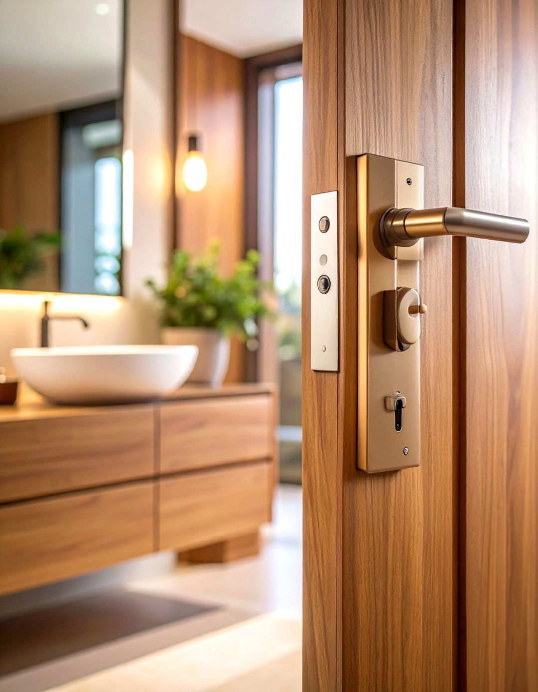 Flush Invisible Bathroom Door - 20 Bathroom Door Ideas