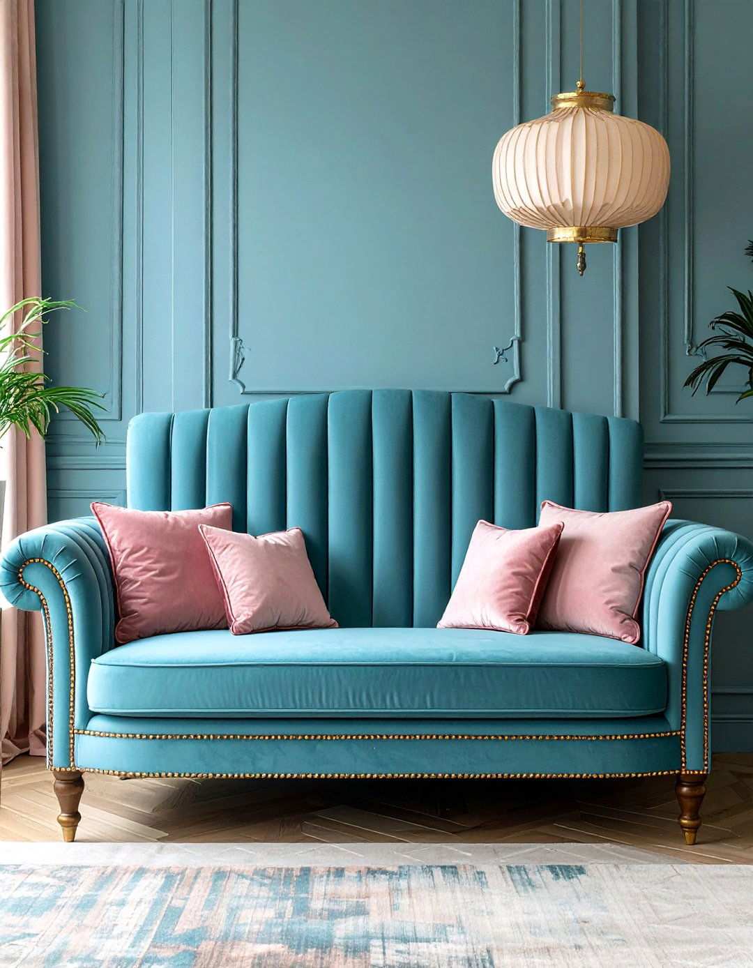 Fluted Banquette Seating for Textural Interest - 20 Banquette Seating Ideas