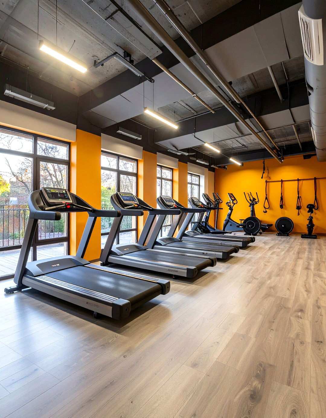 Fold Away Cardio Machines Free Valuable Basement Gym Real Estate - 20 Basement Gym Ideas