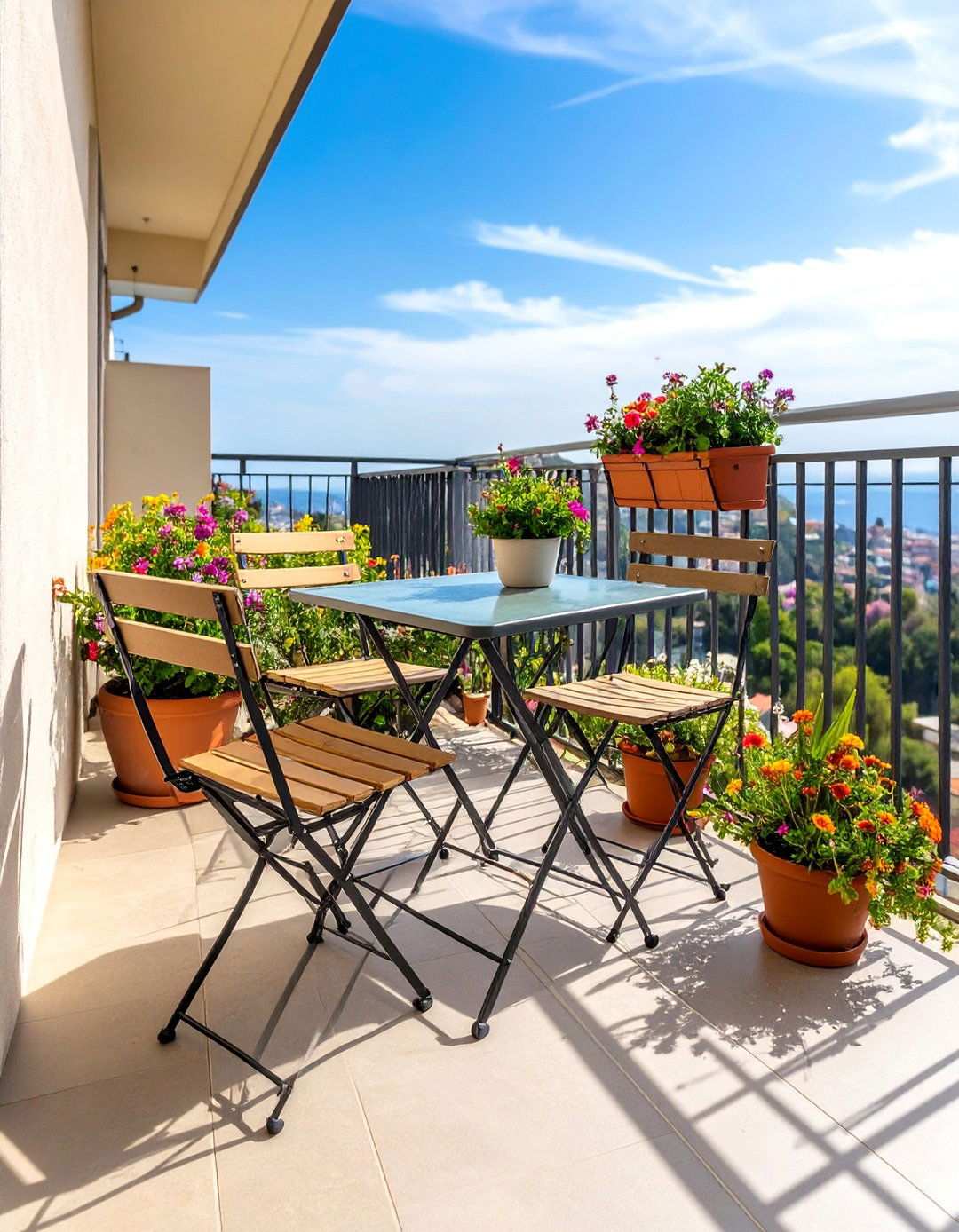 Foldable Furniture Solutions for Flexible Balcony Living - 20 Balcony Ideas