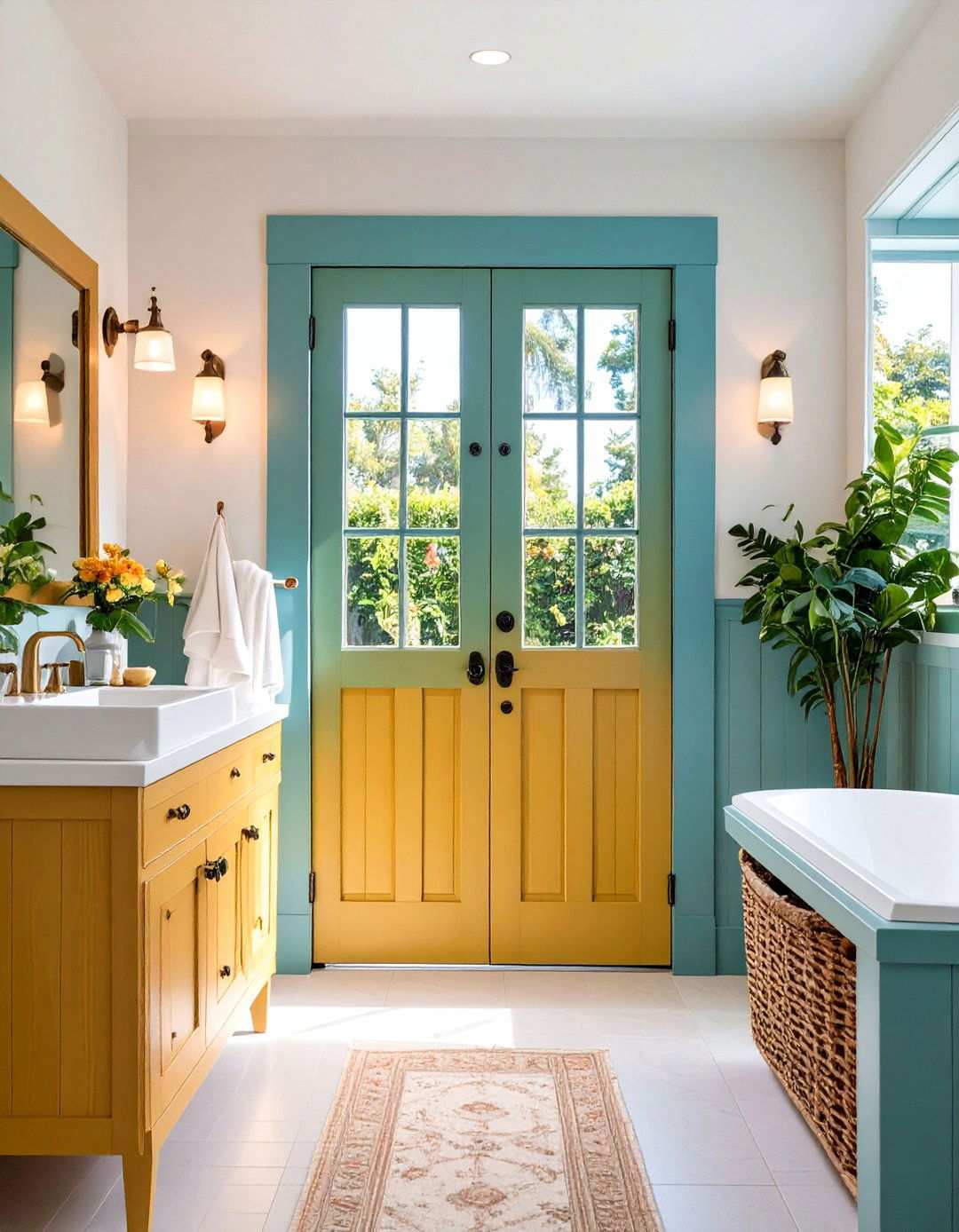 Frameless Pivot Bathroom Glass Door - 20 Bathroom Door Ideas