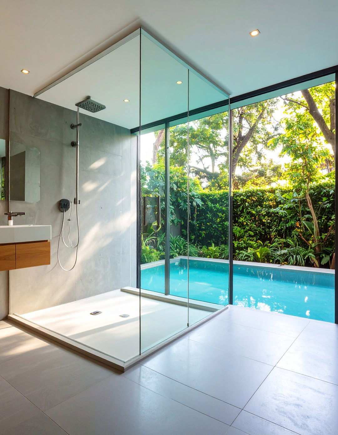 Full Wet Room Shower Zone - 20 Bathroom Shower Ideas