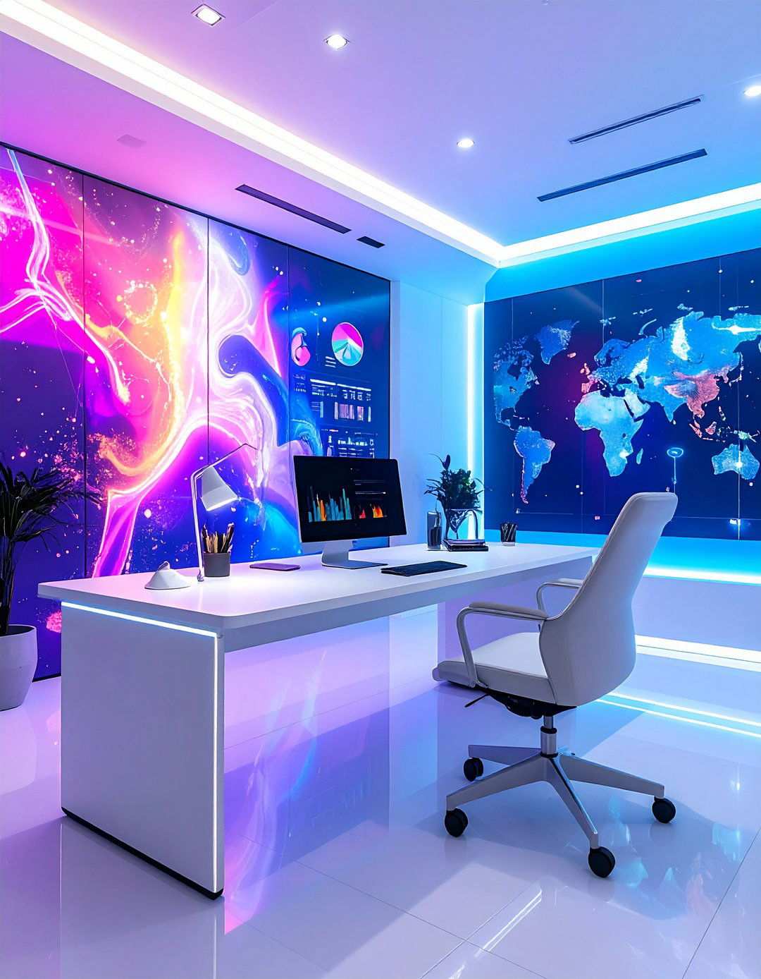 Futuristic Smart Space - 20 Aesthetic Room Ideas