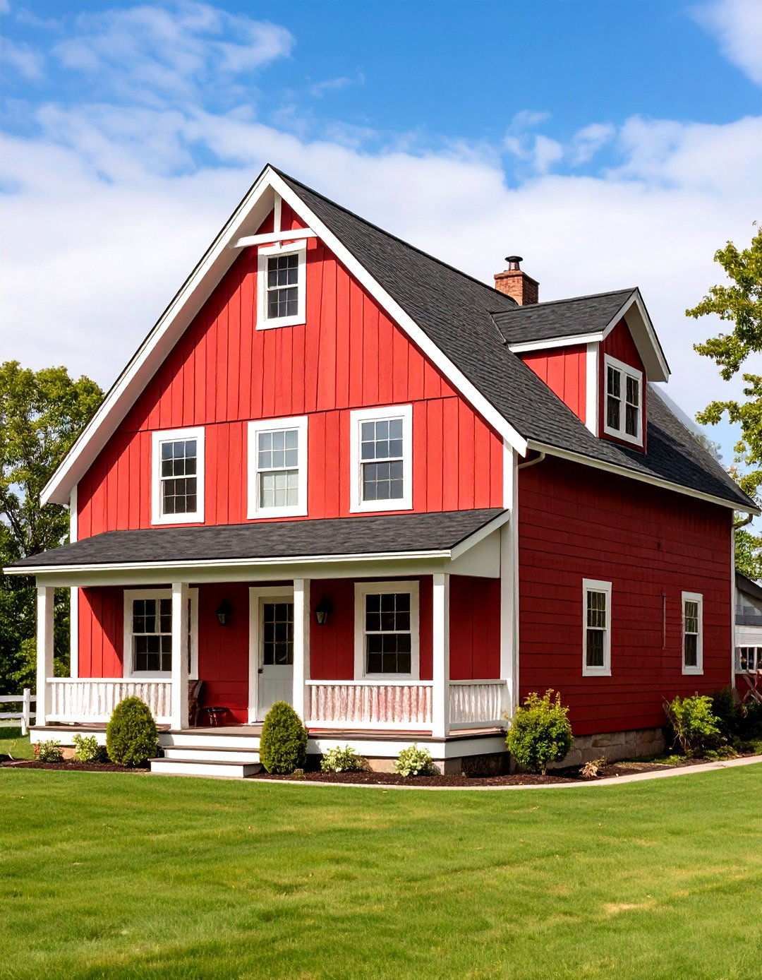 Gambrel Roof Barn House Silhouette - 20 Barn House Exterior Ideas