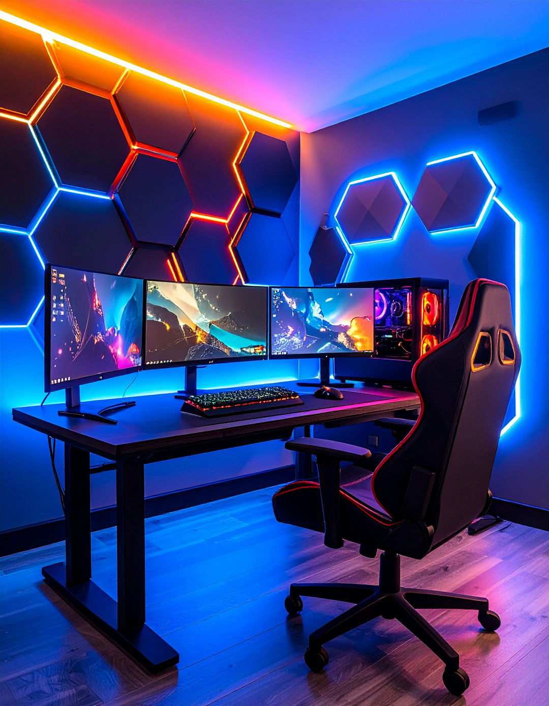Gaming Room RGB Light Show - 20 Aesthetic Room Ideas With Led Lights