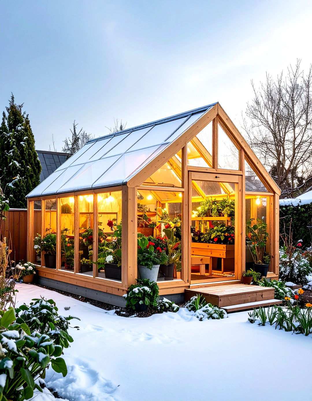 Geodesic Corner Greenhouse Dome - 20 Corner Greenhouse Ideas