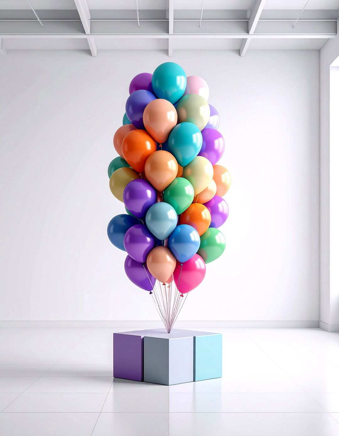 Geometric Balloon Sculpture Centerpieces - 20 Balloon Centerpiece Ideas