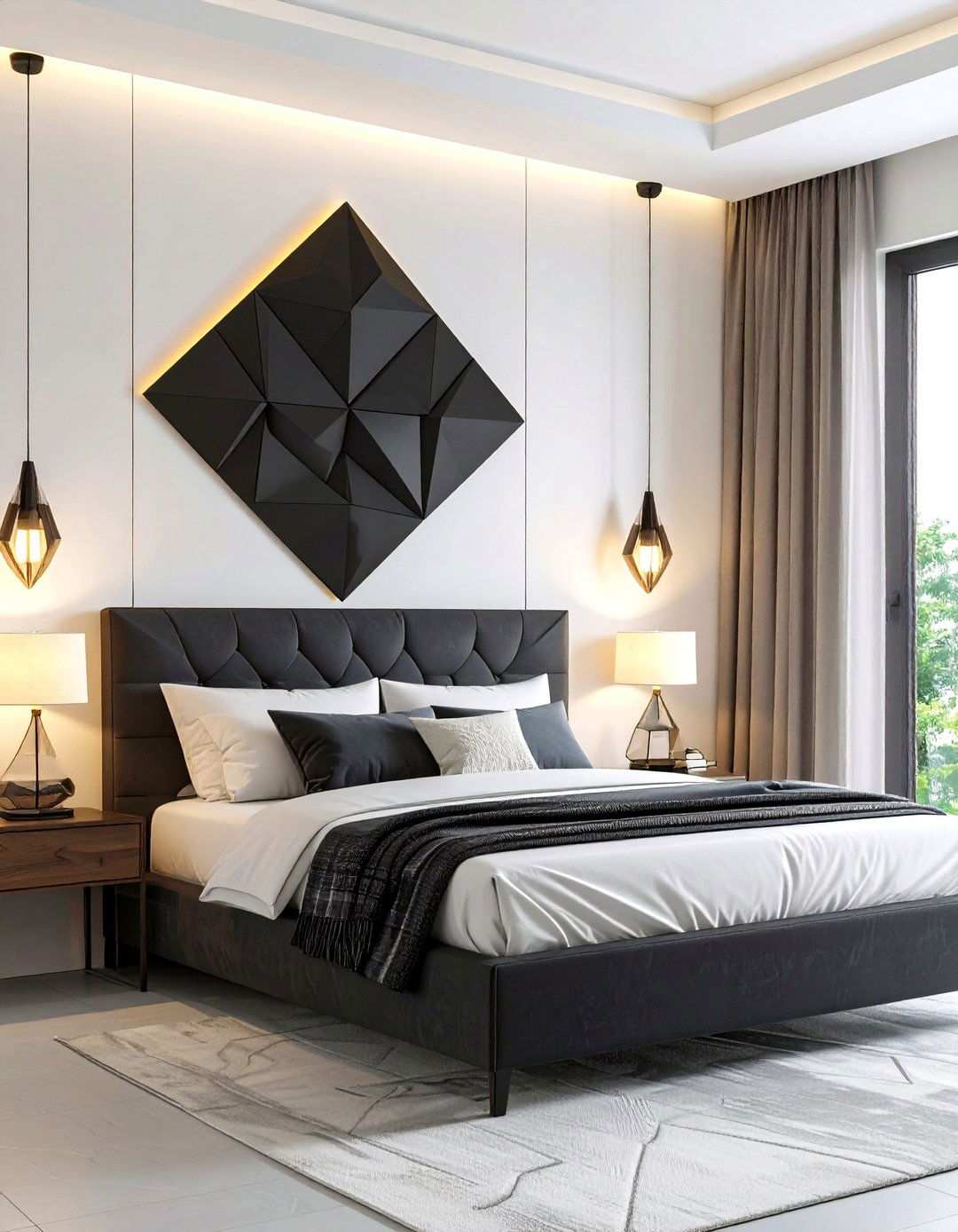 Geometric Sculptural Wall Sconce - 20 Bedroom Wall Sconce Ideas