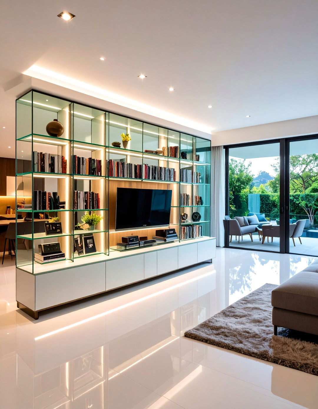 Glass CD Storage Shelves for Contemporary Modern Homes - 20 Cd Storage Ideas