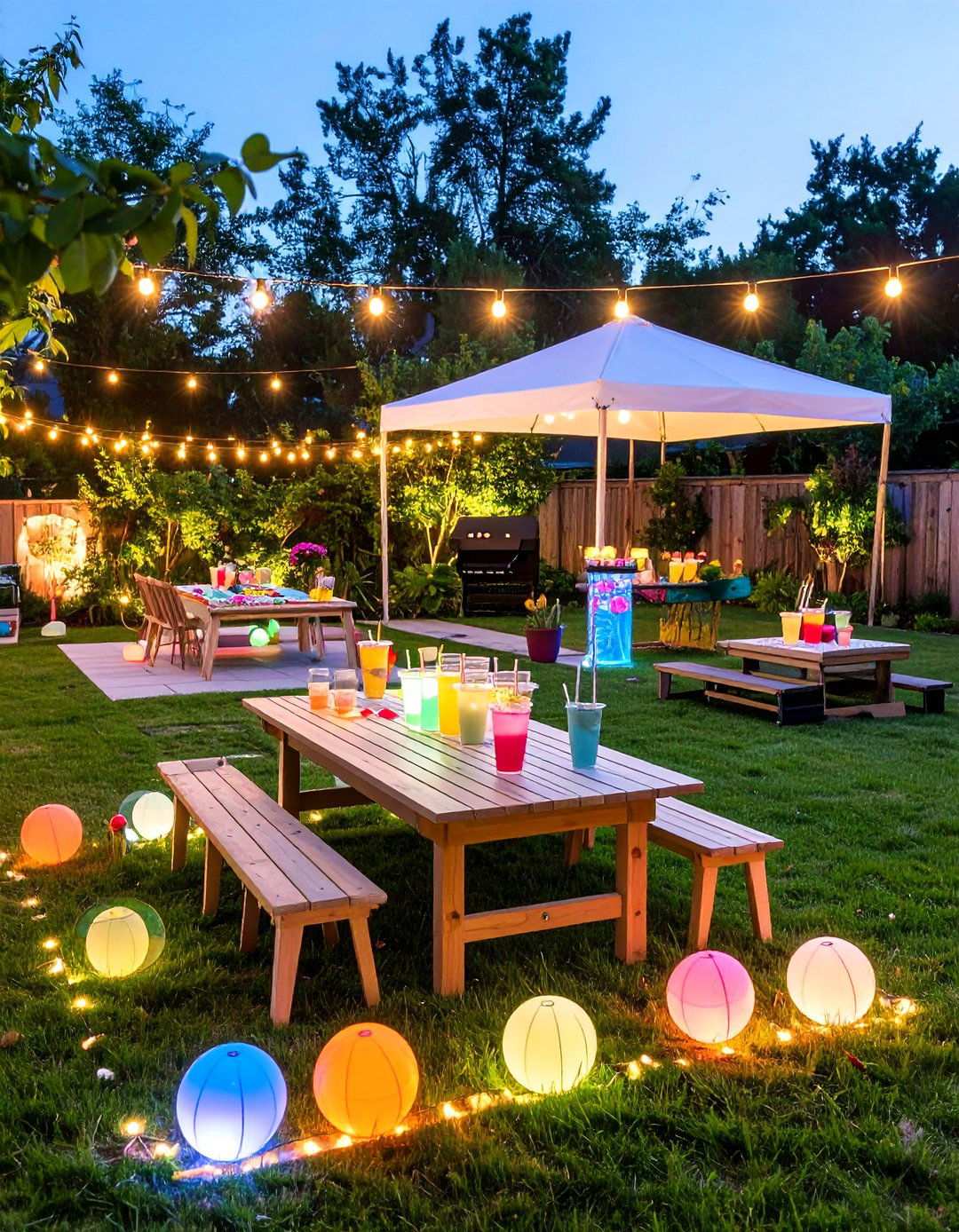 Glow in the Dark Game Night - 20 Backyard Entertainment Ideas