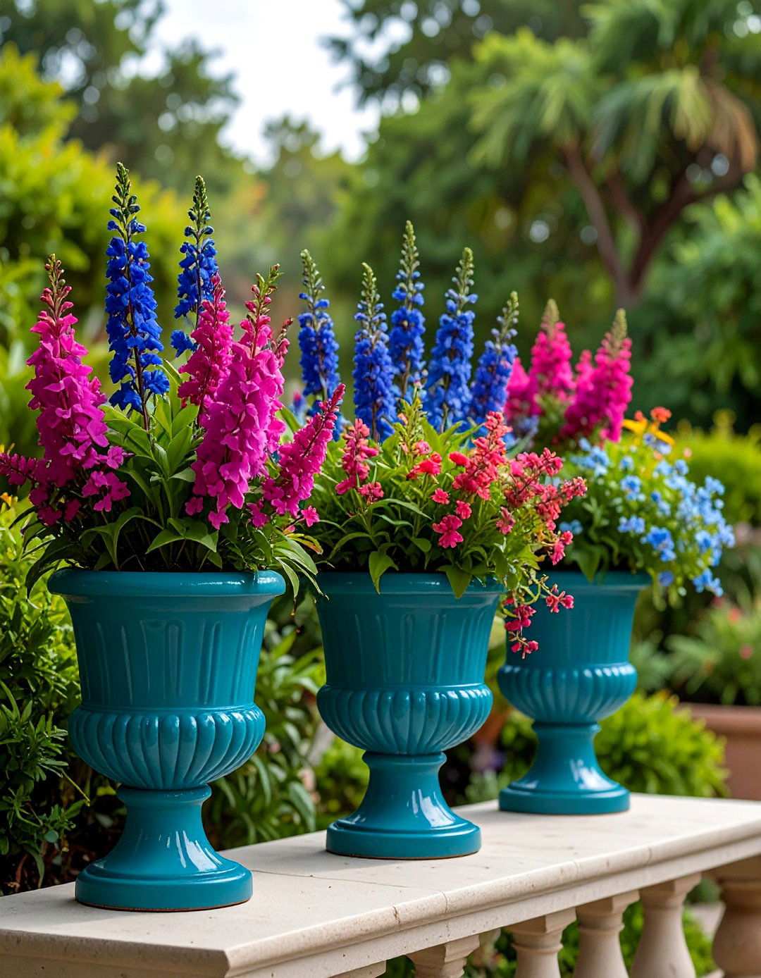 Go Classic with Black Containers for Potted Plant Arrangements - 20 Potted Plant Arrangement Ideas