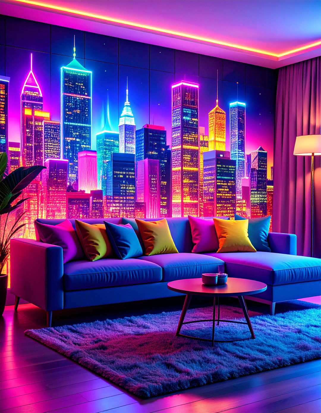 Graphic Mural Arcade Room Backdrop - 20 Arcade Room Ideas