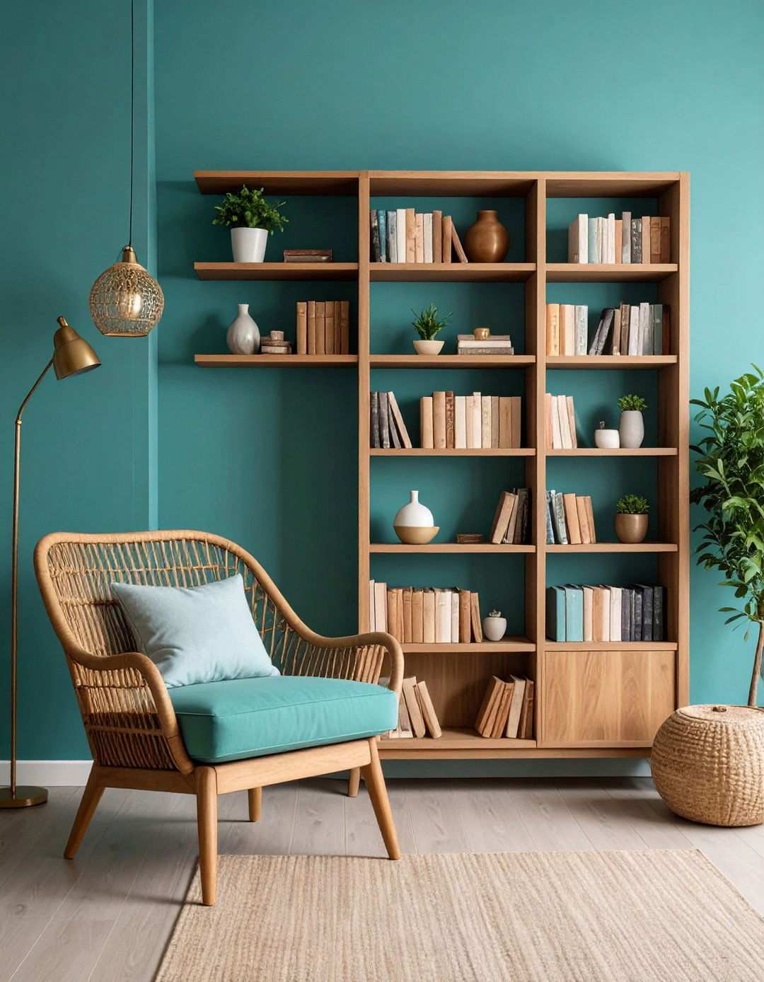 Green Blue Chameleon Accent Wall - 20 Accent Wall Colors