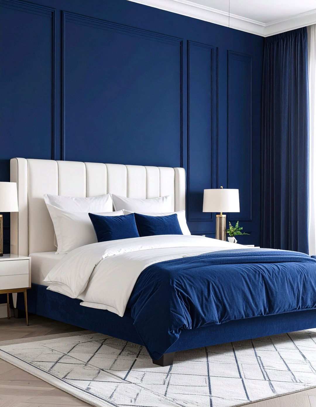 Half Wall Color Dip Bedroom Wall Painting - 20 Bedroom Wall Painting Ideas