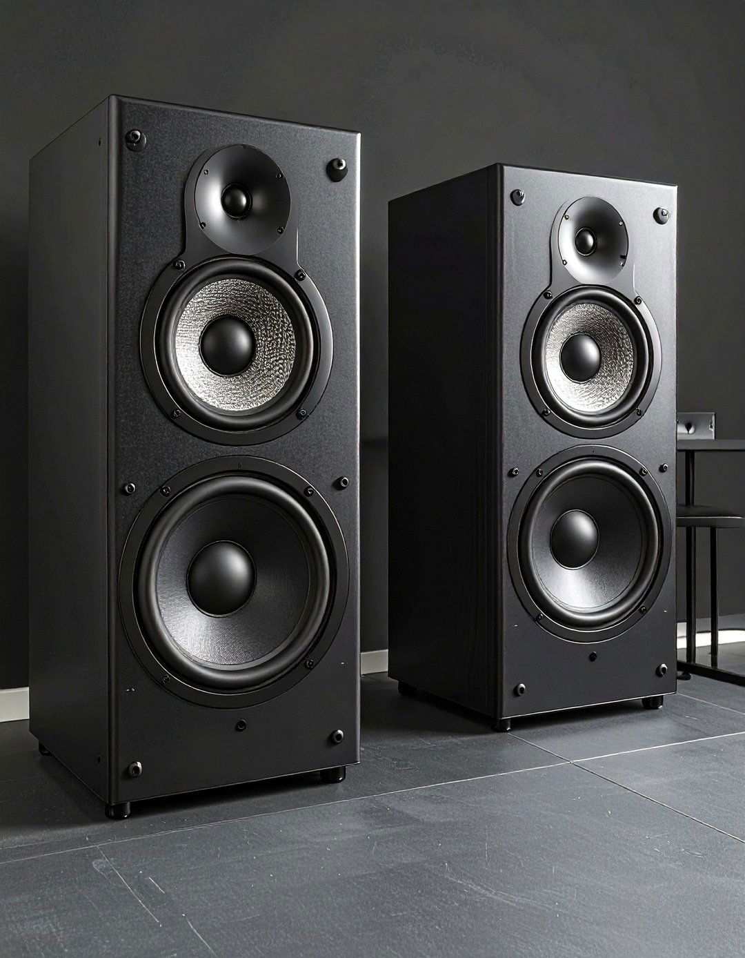 Hidden Surround Speakers Immerse a Black Gaming Room - 20 Black Gaming Room Ideas