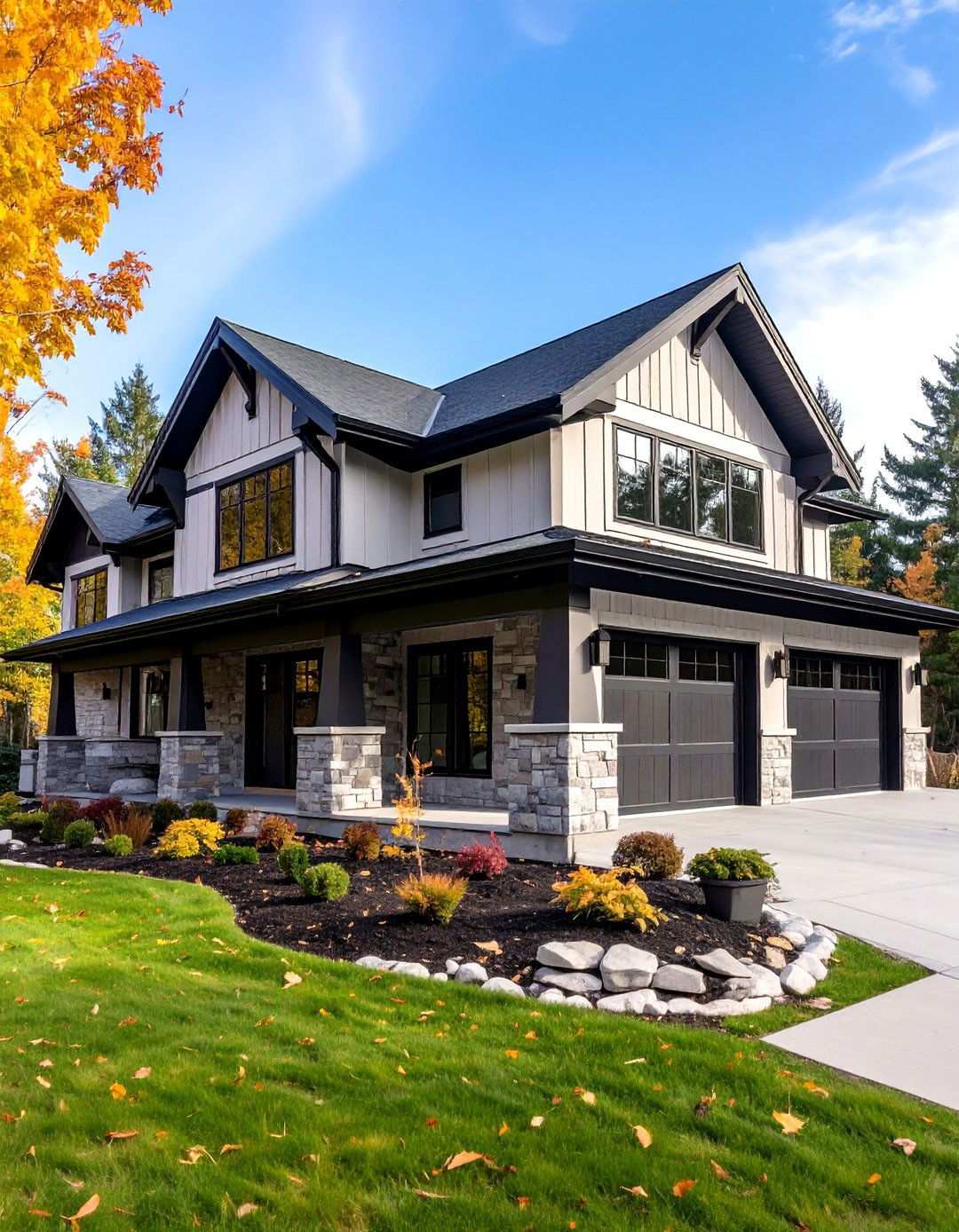 High Contrast Trim Barndominium Accents - 20 Barndominium Exterior Ideas