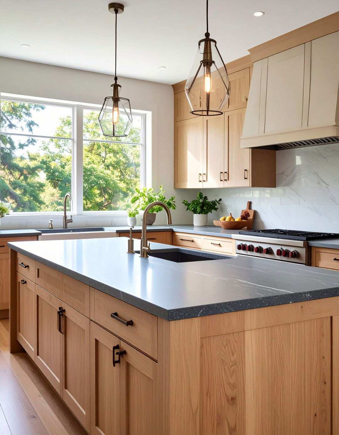 Honed Slate Offers Subtle Texture in Compact Kitchens - 20 Black Kitchen Countertops